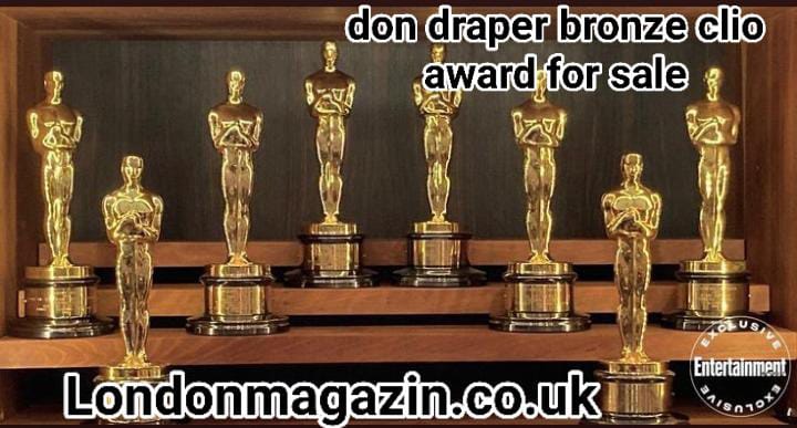 don draper bronze clio award for sale