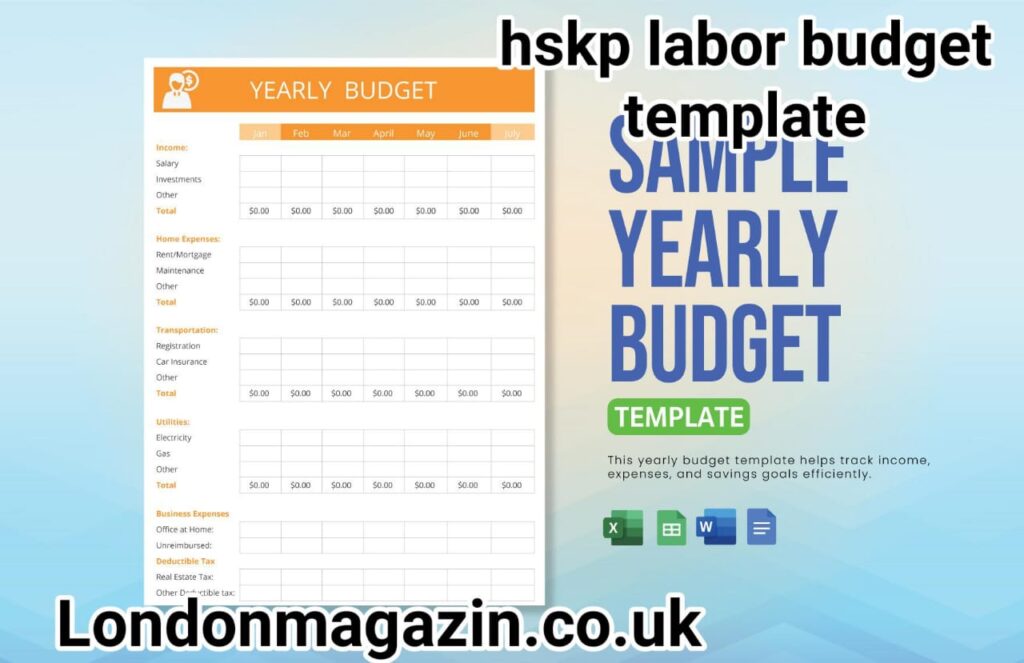 hskp labor budget template