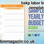 hskp labor budget template